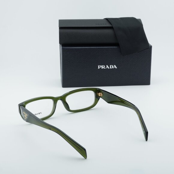 Prada PRB05V 19Z1O1 Rectangle Eyeglasses 54mm - Transparent Bottle - Picture 9 of 10